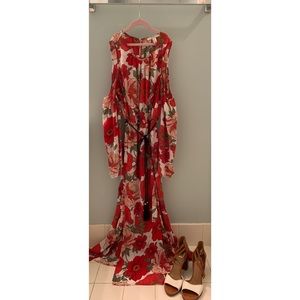 Flower child , red flower dress